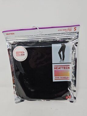 Mint Sealed New Uniqlo Heattech Extra Warm Thermal Leggings Black Women's Small